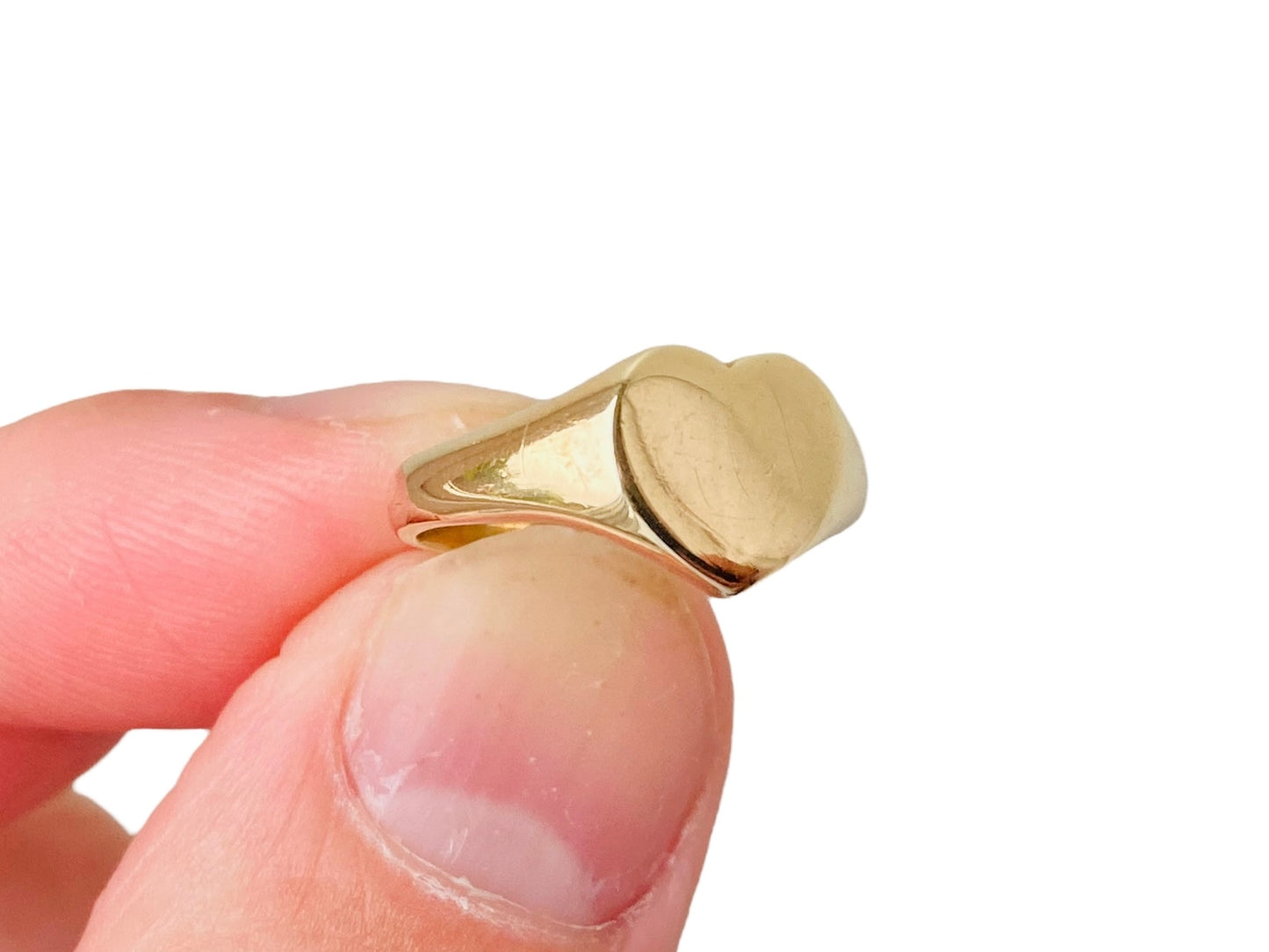 9ct Gold Heart Signet Ring