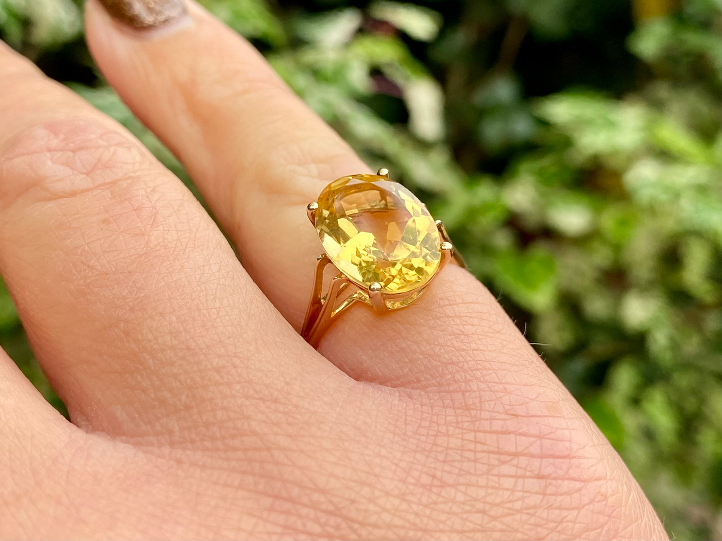 9ct Gold Citrine Ring