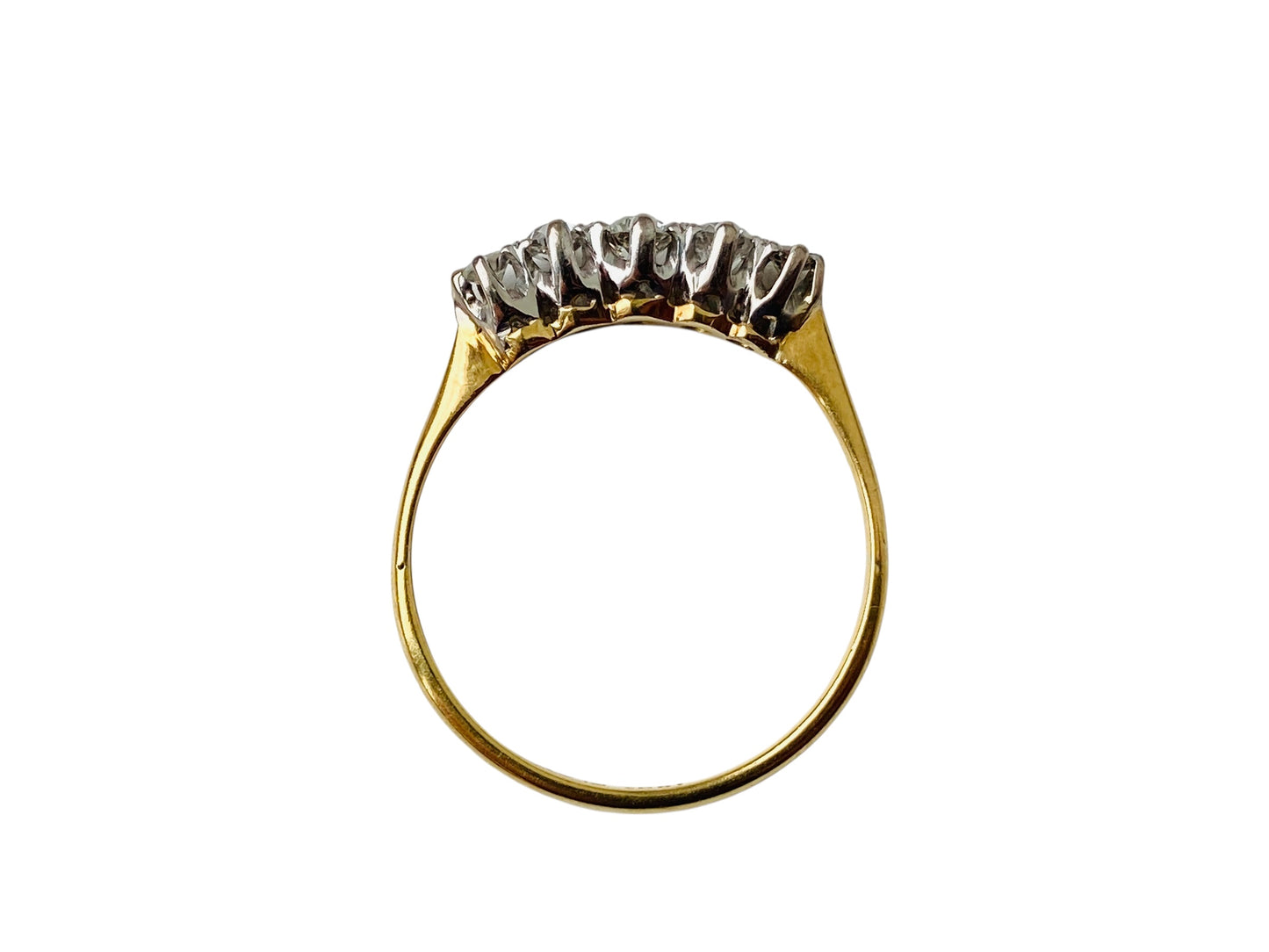 Vintage 18ct Gold Five-Stone Diamond Ring