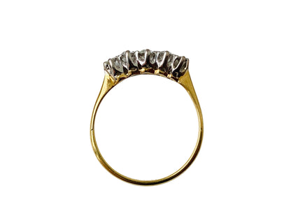 Vintage 18ct Gold Five-Stone Diamond Ring