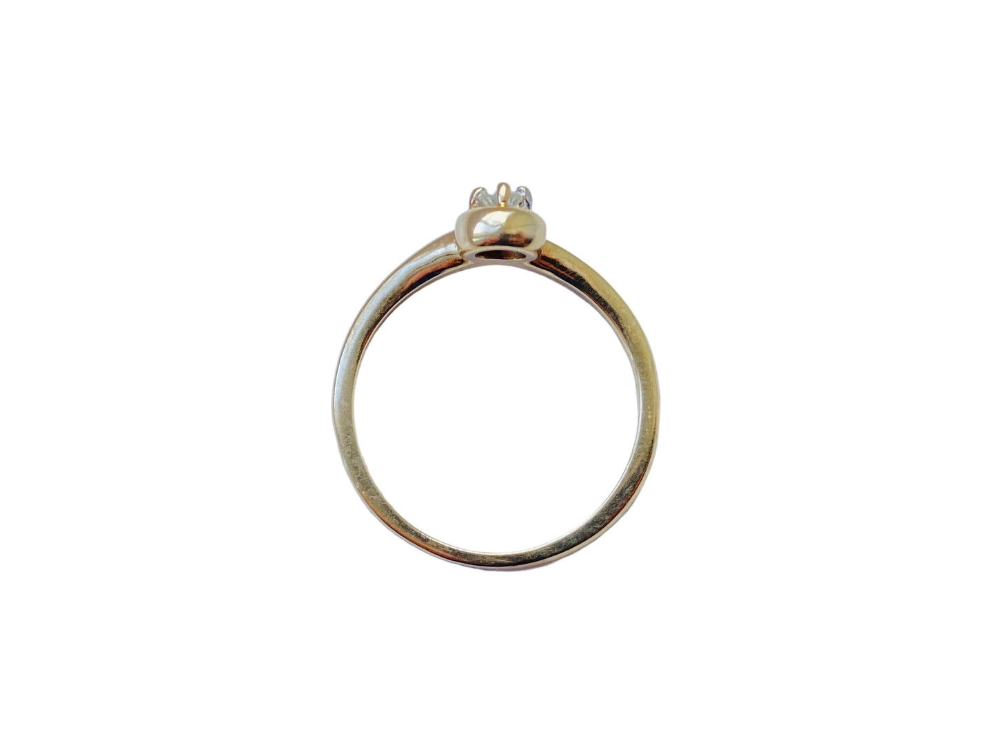 9ct Gold Diamond Chevron Ring