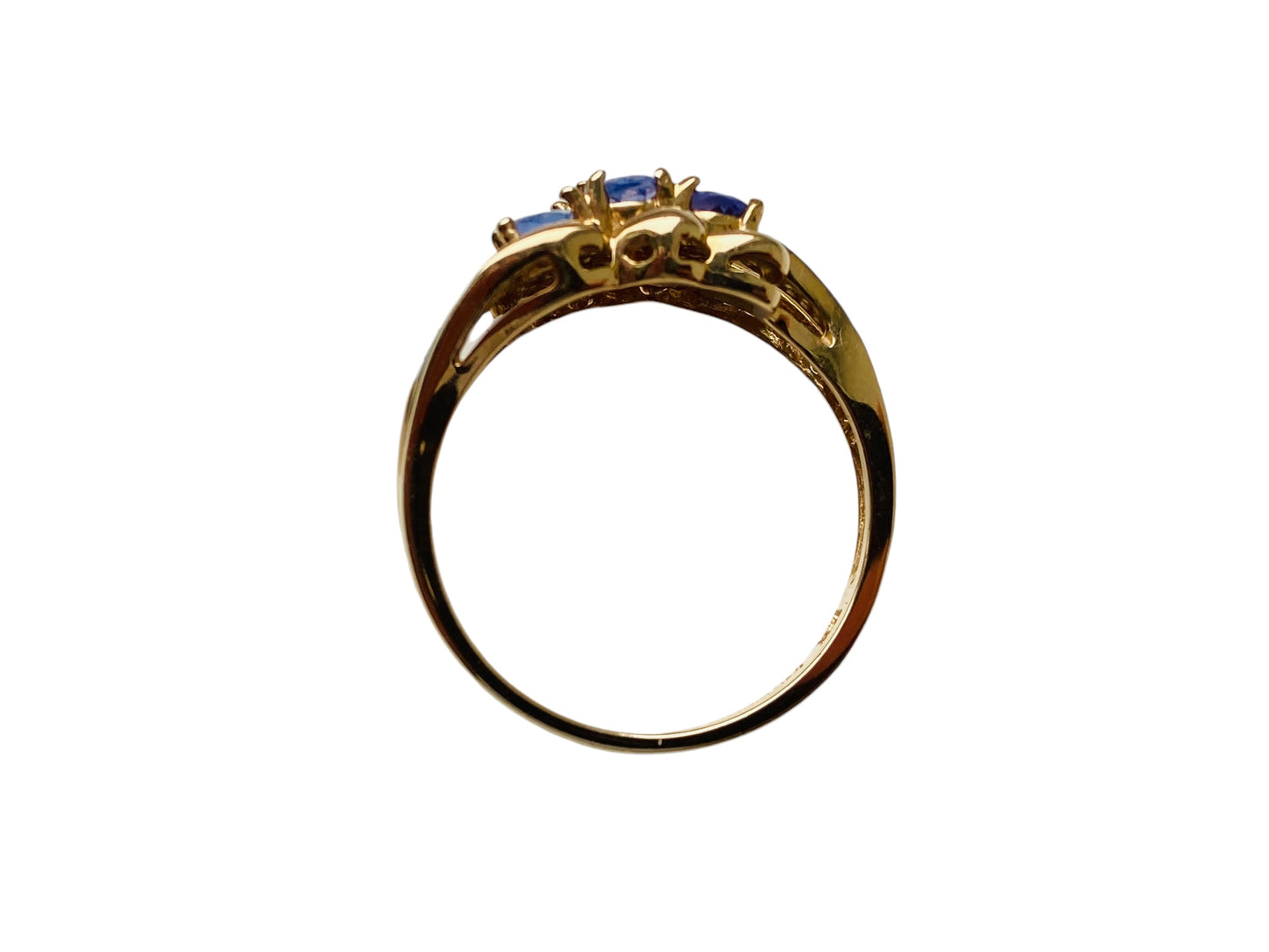 9ct Gold Tanzanite & Diamond Ring