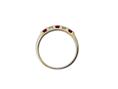 9ct Gold Ruby & Diamond Ring