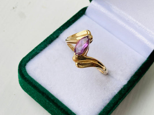 9ct Gold Amethyst Ring