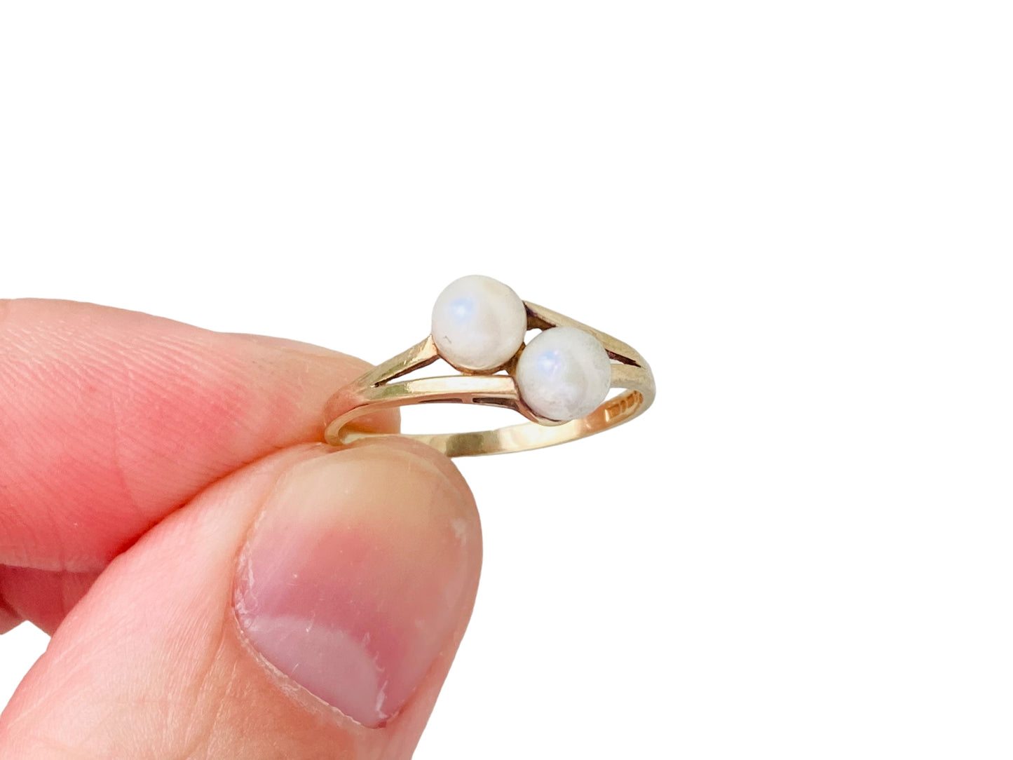 Vintage 9ct Gold Pearl Ring