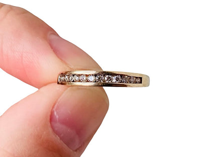 9ct Gold Diamond Band Ring