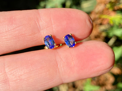 18ct Gold Tanzanite Earrings