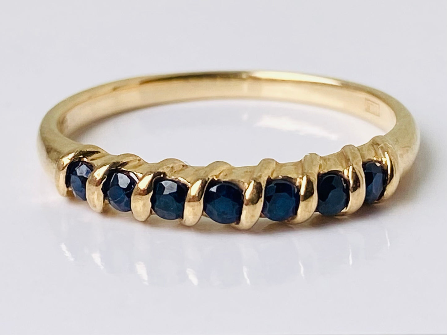 9ct Gold Sapphire Stacking Ring