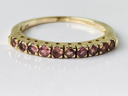 9ct Gold Pink Tourmaline Ring