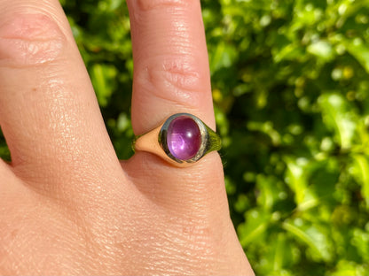 Vintage 9ct Gold Amethyst Ring