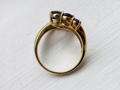 9ct Gold Amethyst & Iolite Ring