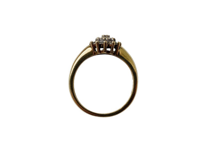 9ct Gold Diamond Cluster Ring