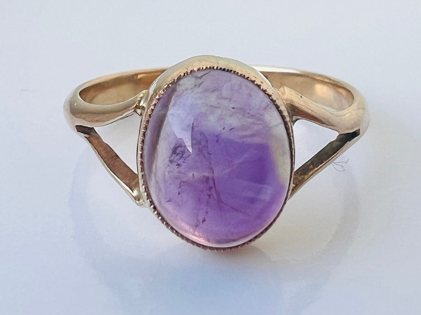 Antique 9ct Gold Amethyst Ring