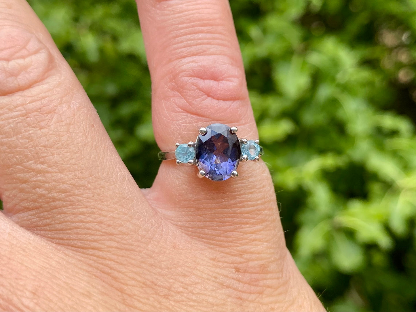 9ct Gold Kyanite & Topaz Ring
