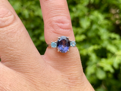 9ct Gold Kyanite & Topaz Ring
