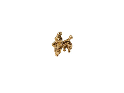 Vintage 9ct Gold Poodle Dog Pendant or Charm