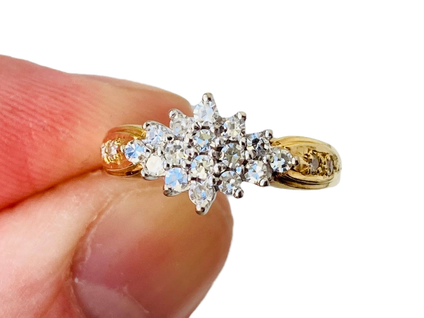 Vintage 18ct Gold Diamond Ring