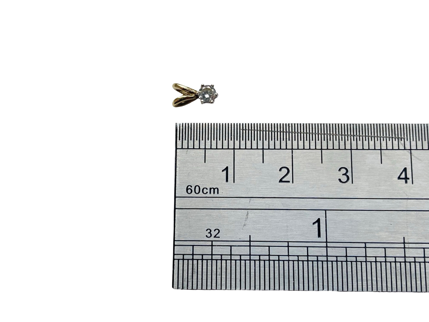 9ct Gold Diamond Solitaire Pendant