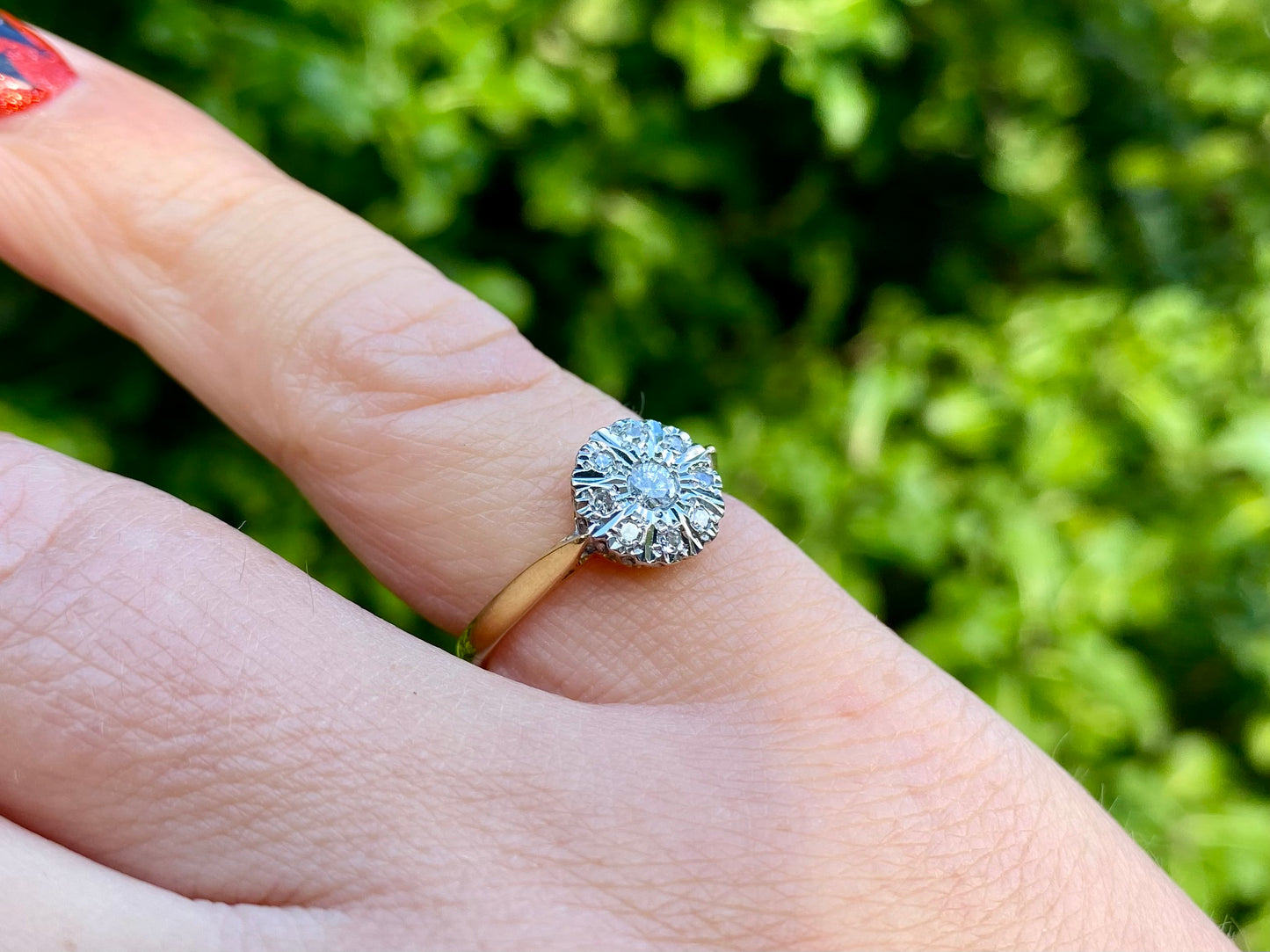 Vintage 18ct Gold Diamond Ring
