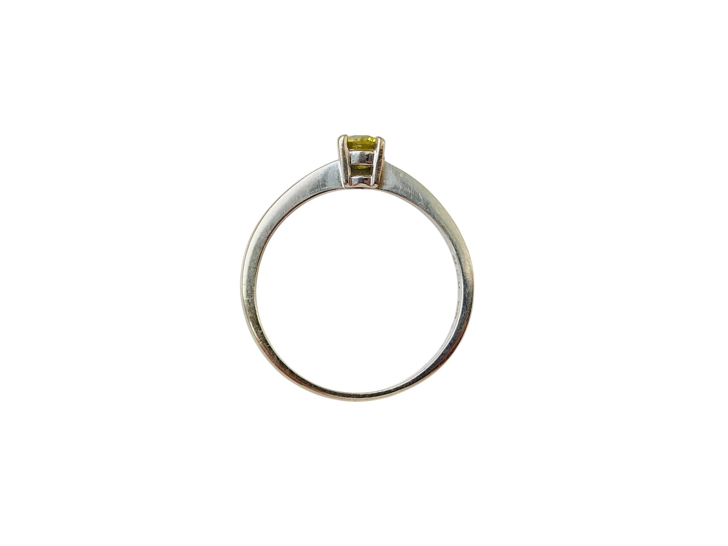 18ct Gold Yellow Diamond Solitaire Ring