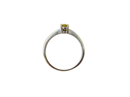 18ct Gold Yellow Diamond Solitaire Ring