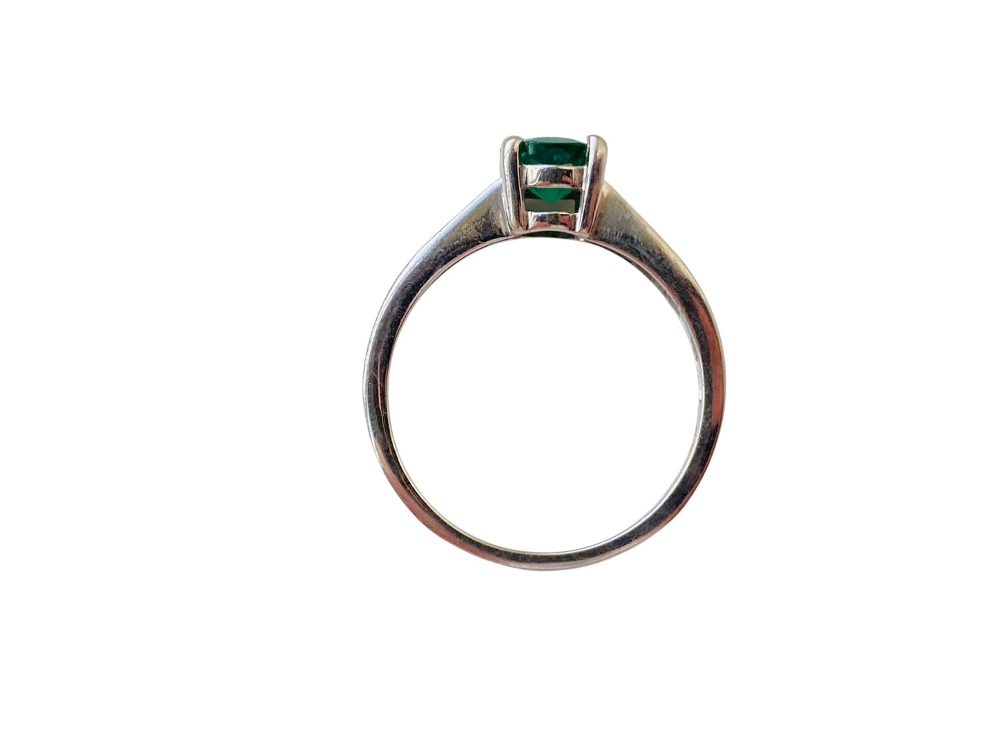 9ct Gold Emerald & Zircon Ring