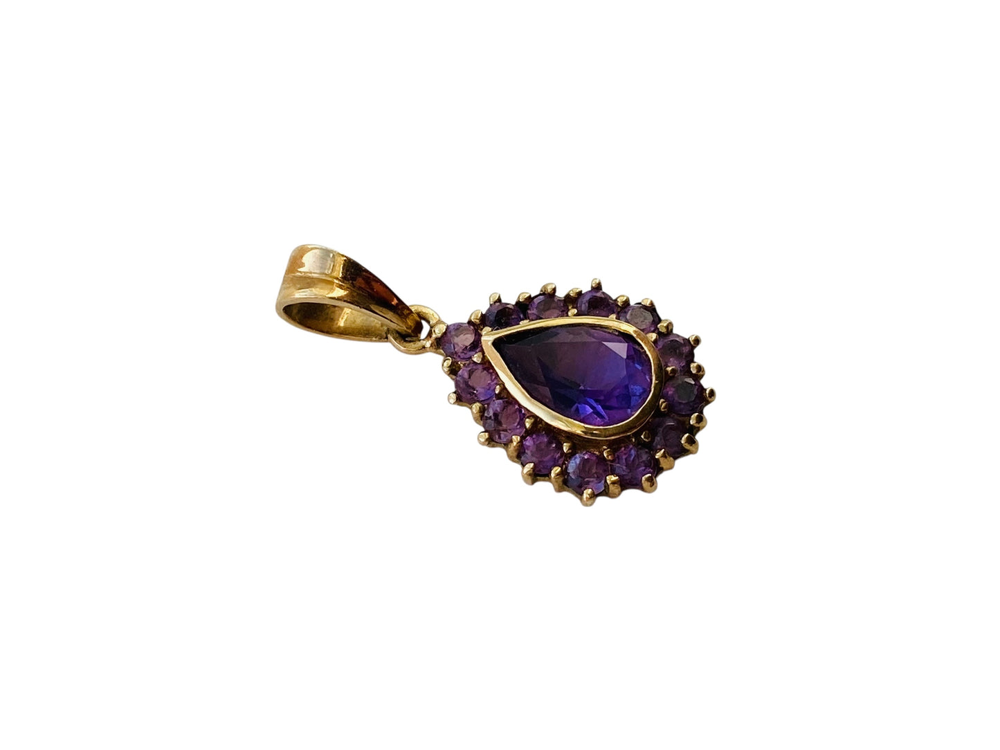 9ct Gold Amethyst Pendant