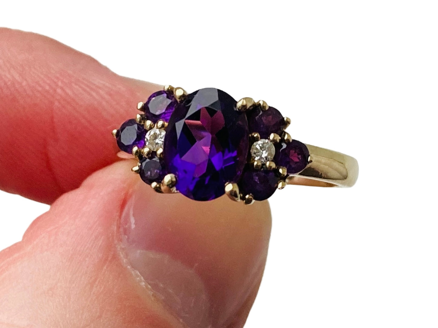 9ct Gold Amethyst Ring