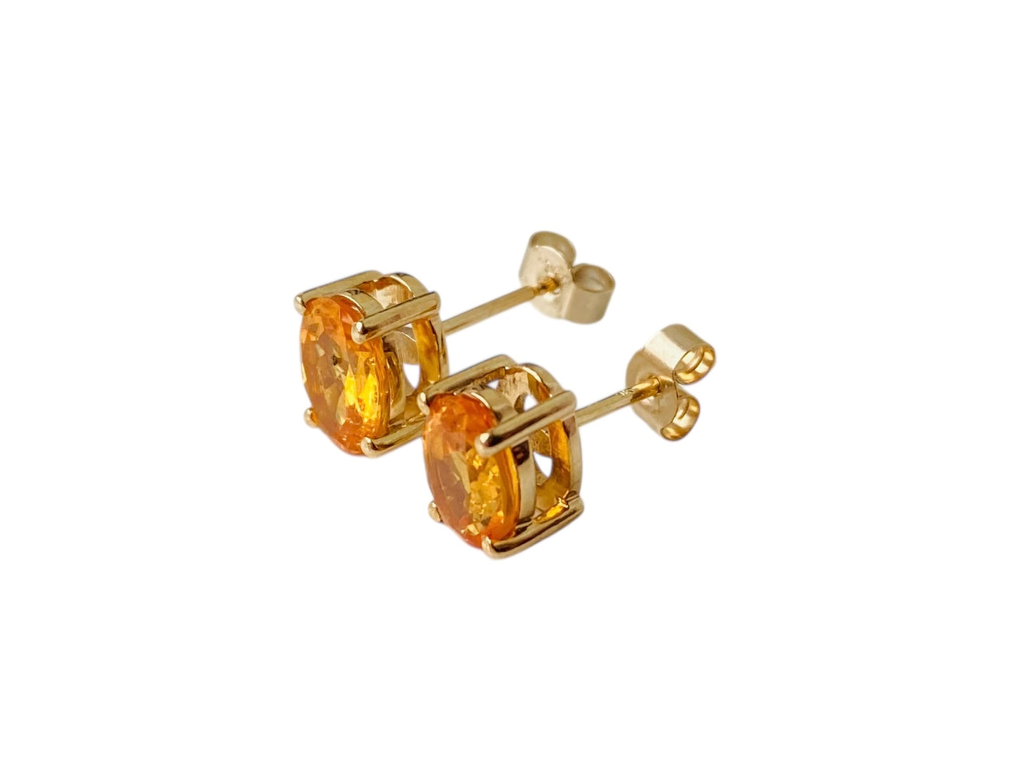 9ct Gold Citrine Earrings