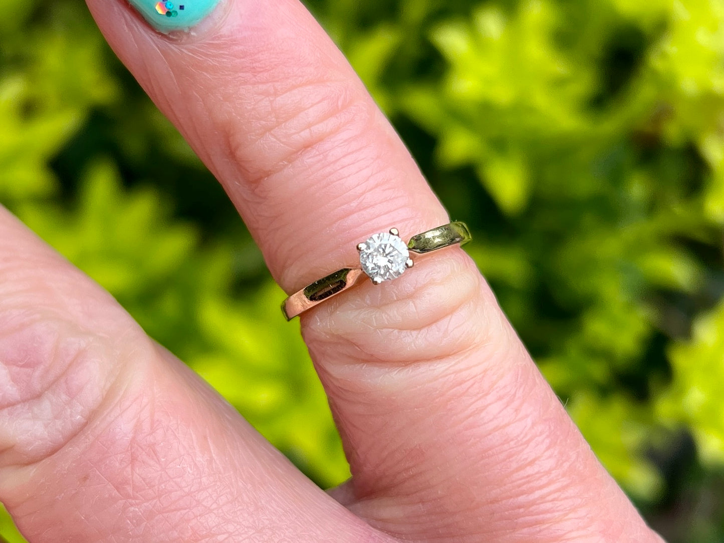 9ct Gold 0.25ct Diamond Solitaire Ring