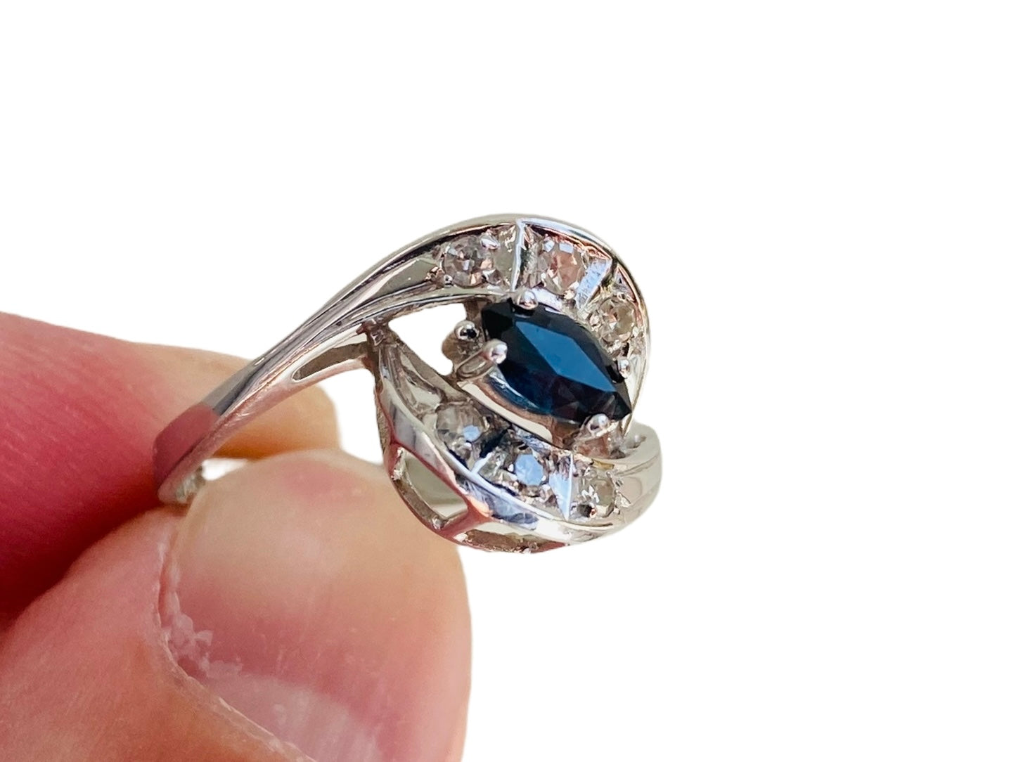 14ct Gold Sapphire & Diamond Ring