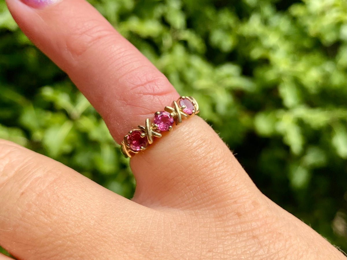 9ct Gold Pink Tourmaline Ring