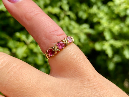 9ct Gold Pink Tourmaline Ring