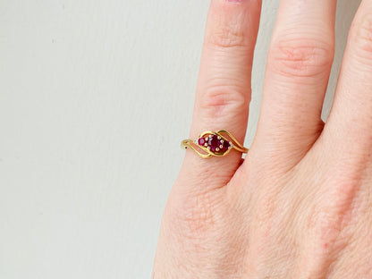 9ct Gold Ruby & Diamond Ring