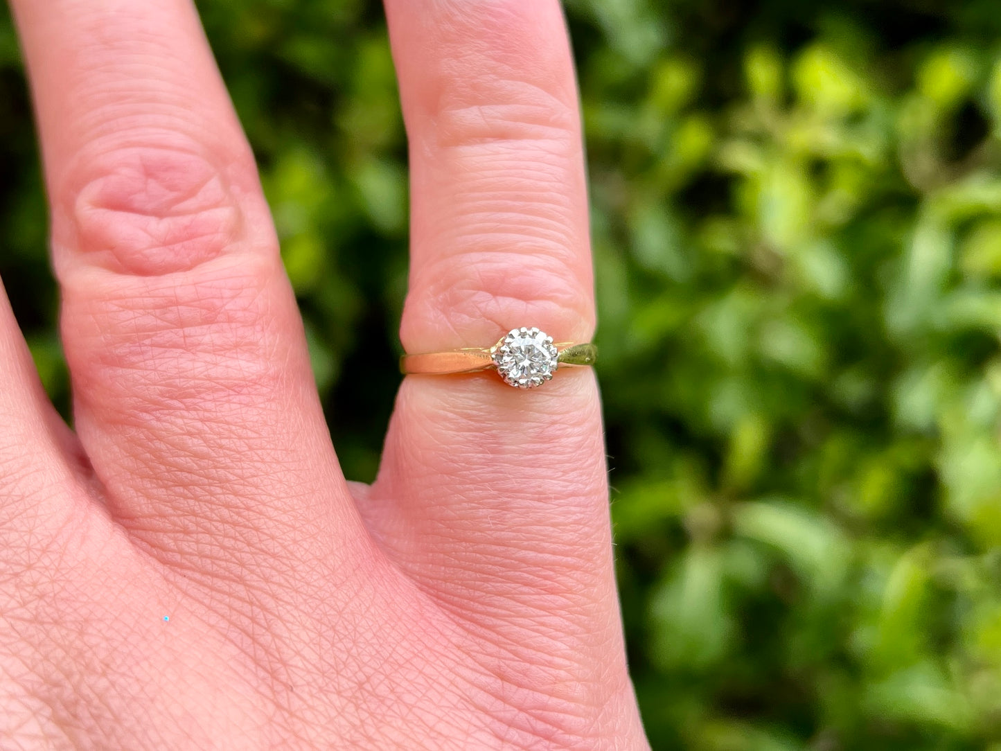 18ct Gold Diamond Solitaire Ring