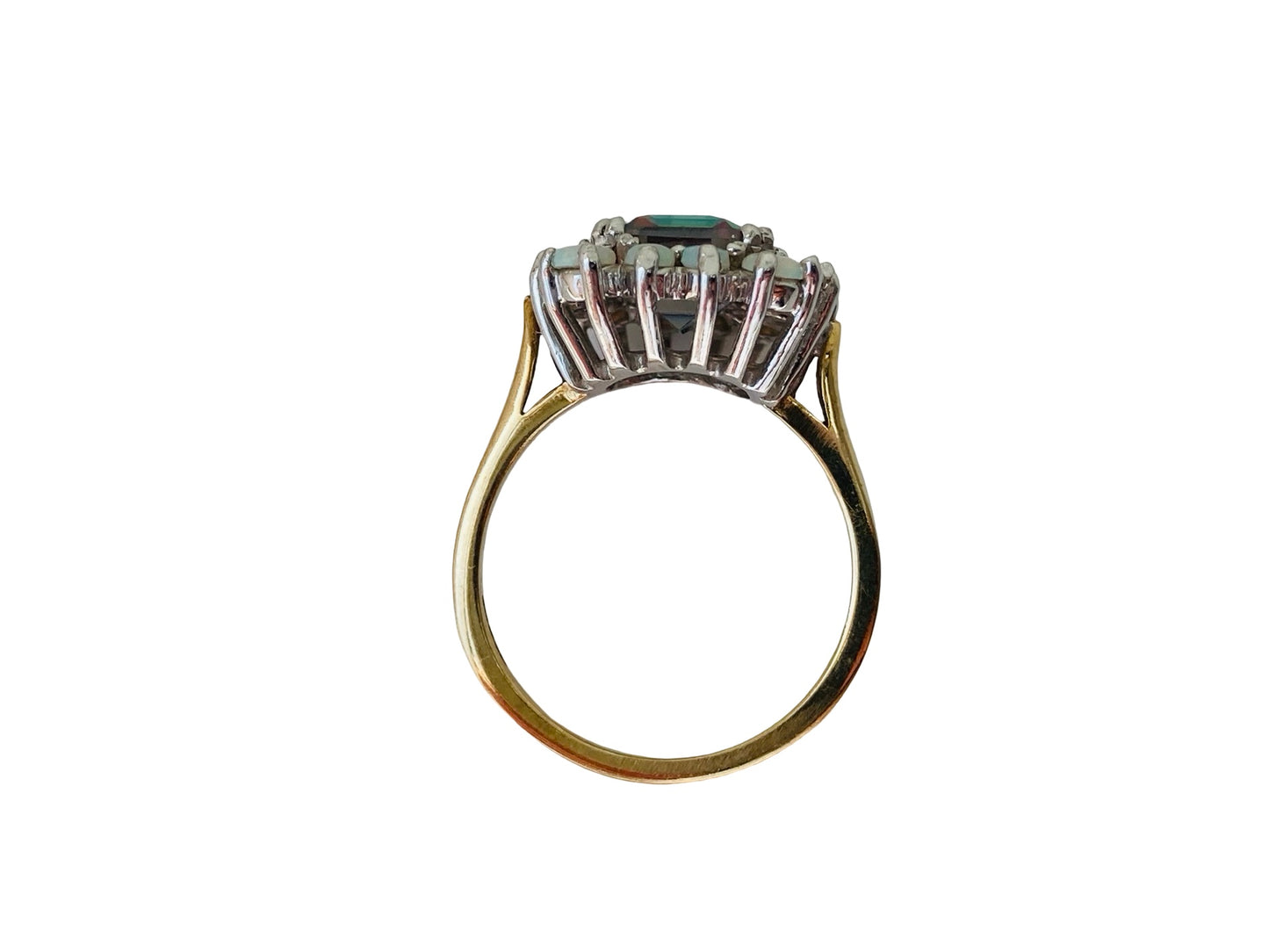 9ct Gold Mystic Topaz & Opal Ring