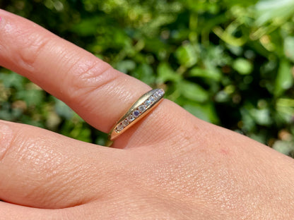 9ct Gold Eleven-Stone Diamond Ring