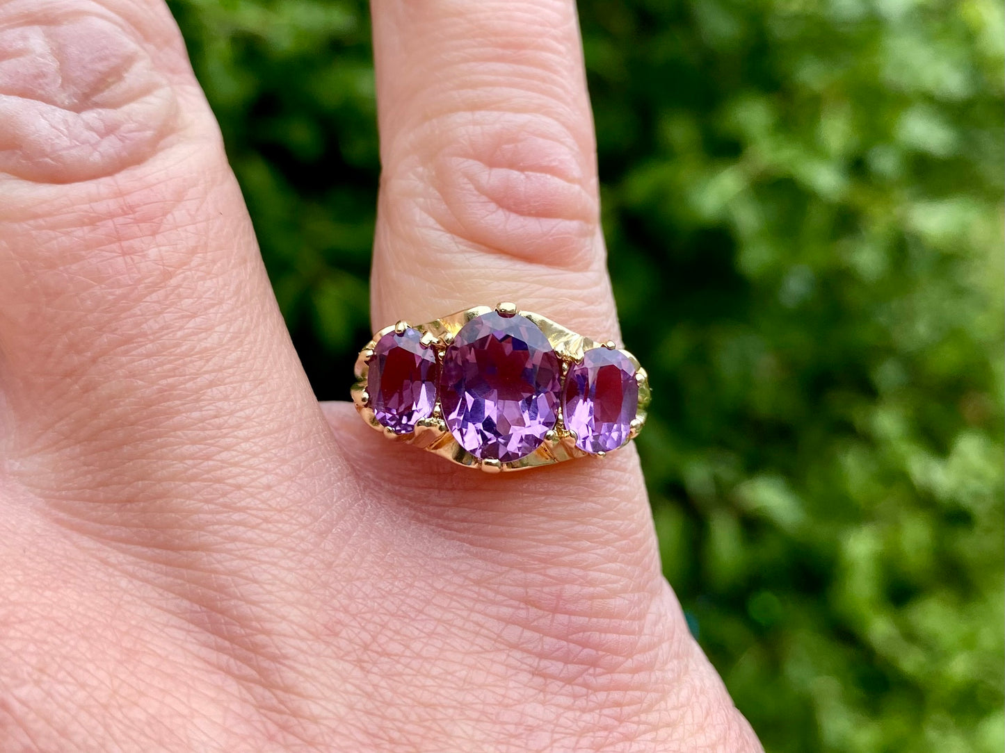 Vintage 9ct Gold Amethyst Ring