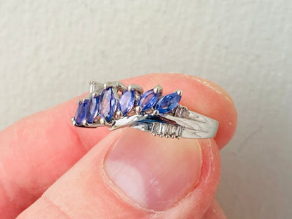 9ct Gold Tanzanite & Diamond Ring