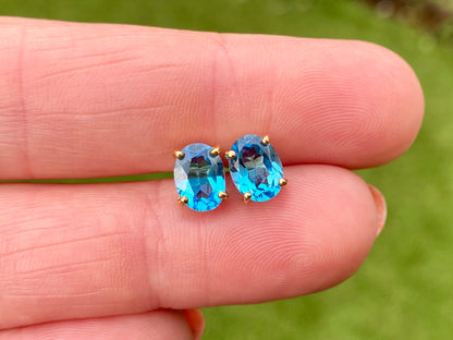 9ct Gold Topaz Earrings