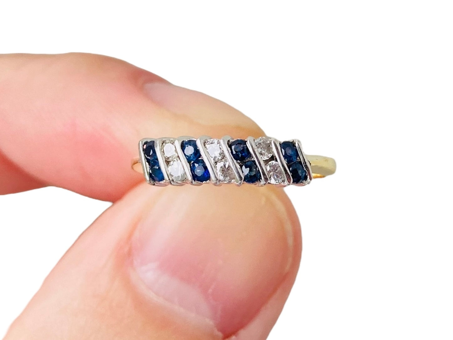 18ct Gold Sapphire & Diamond Ring