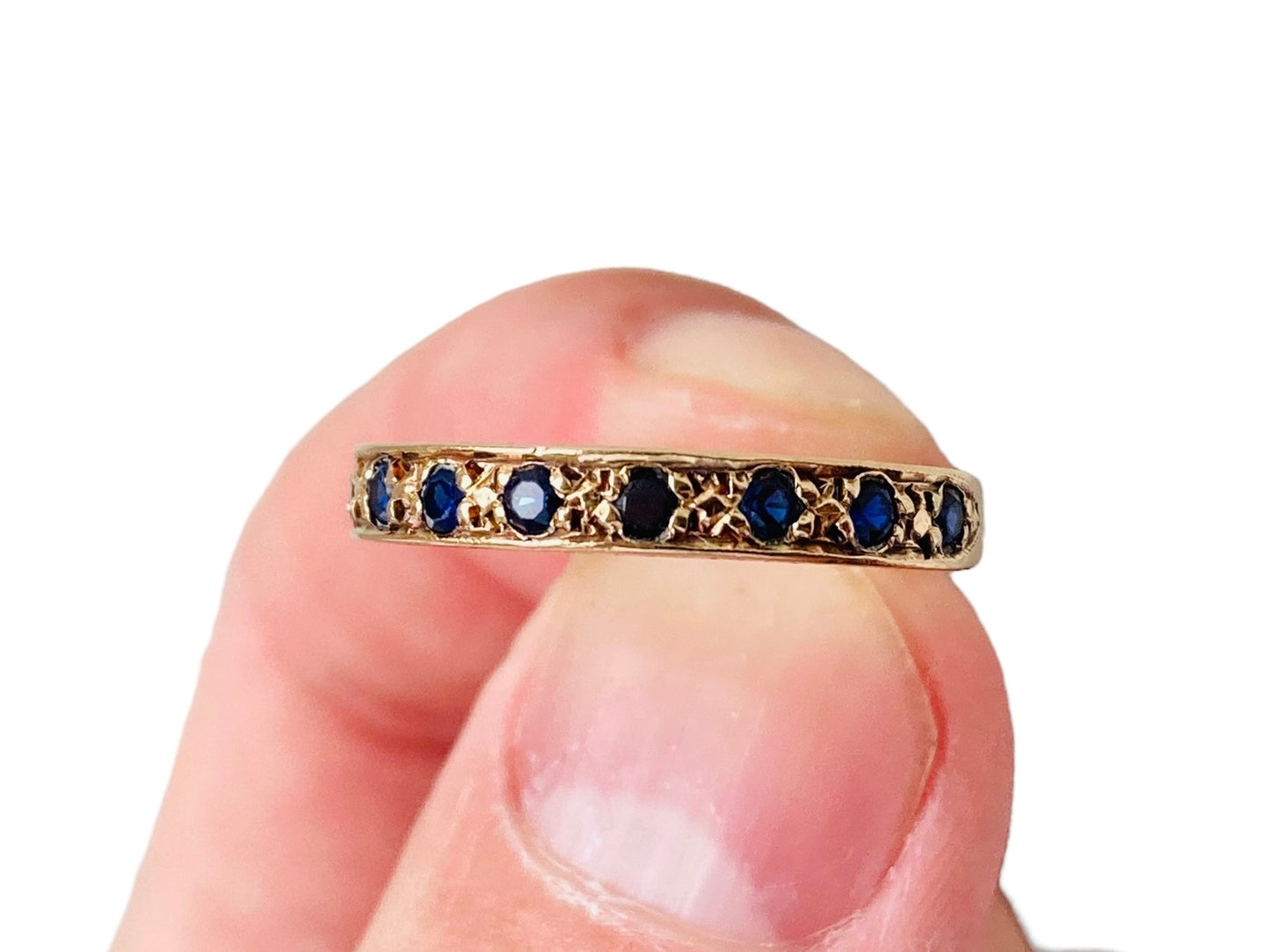 Vintage 9ct Gold Sapphire Ring