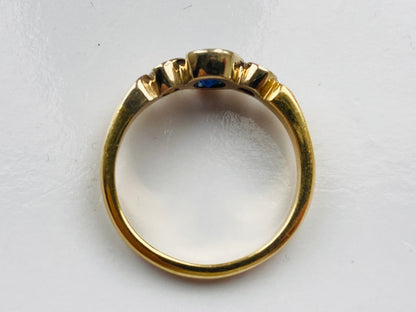 18ct Gold Sapphire & Diamond Ring