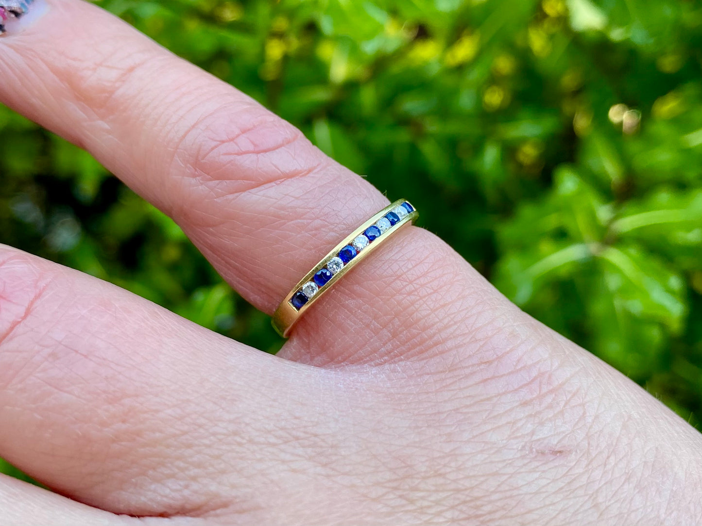 18ct Gold Sapphire & Diamond Ring