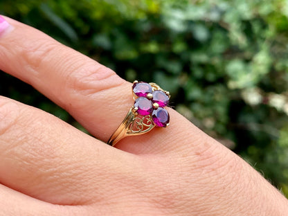 9ct Gold Rhodolite Garnet Ring