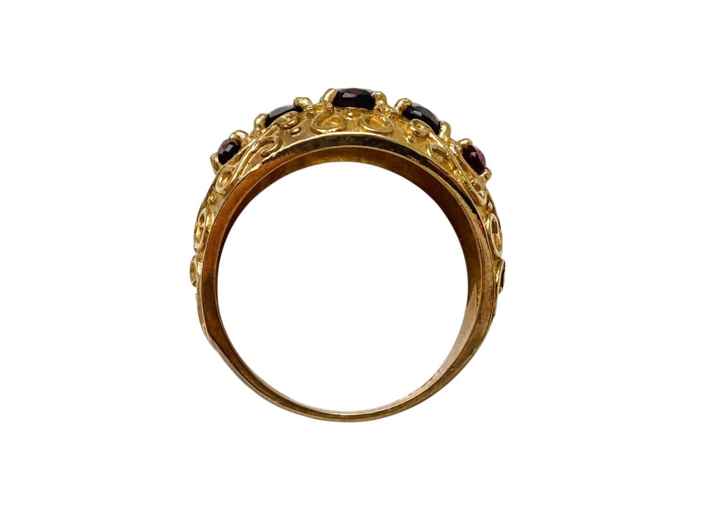 Vintage 9ct Gold Garnet Ring