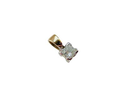 9ct Gold Diamond Solitaire Pendant
