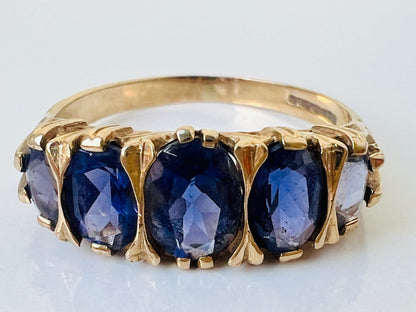 9ct Gold Iolite Ring