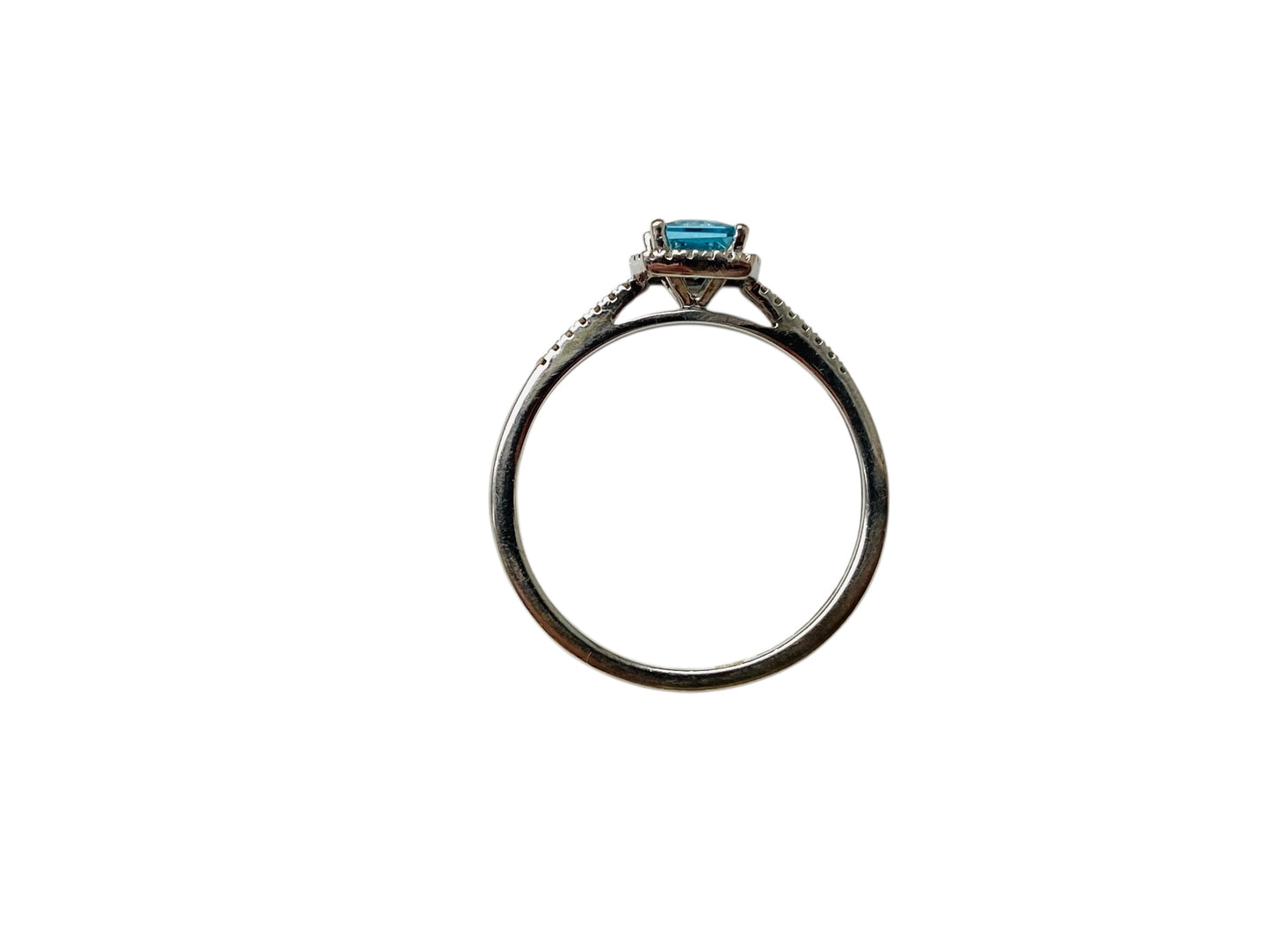 9ct Gold Topaz & Diamond Ring
