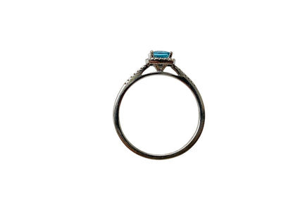 9ct Gold Topaz & Diamond Ring